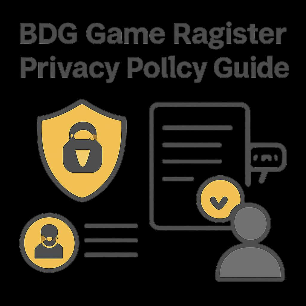 An educational diagram related to the BDG Game Register Privacy Policy.