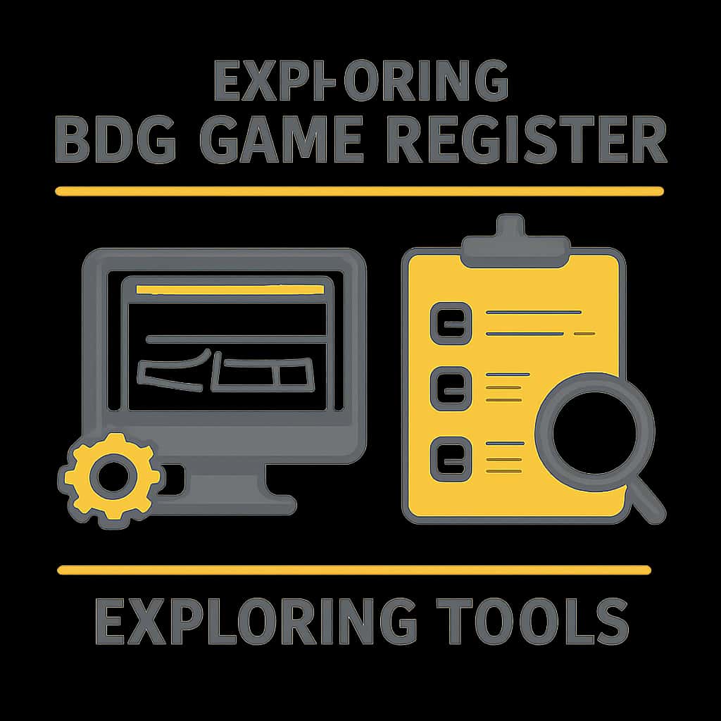 An educational illustration about BDG Game Register Tools.