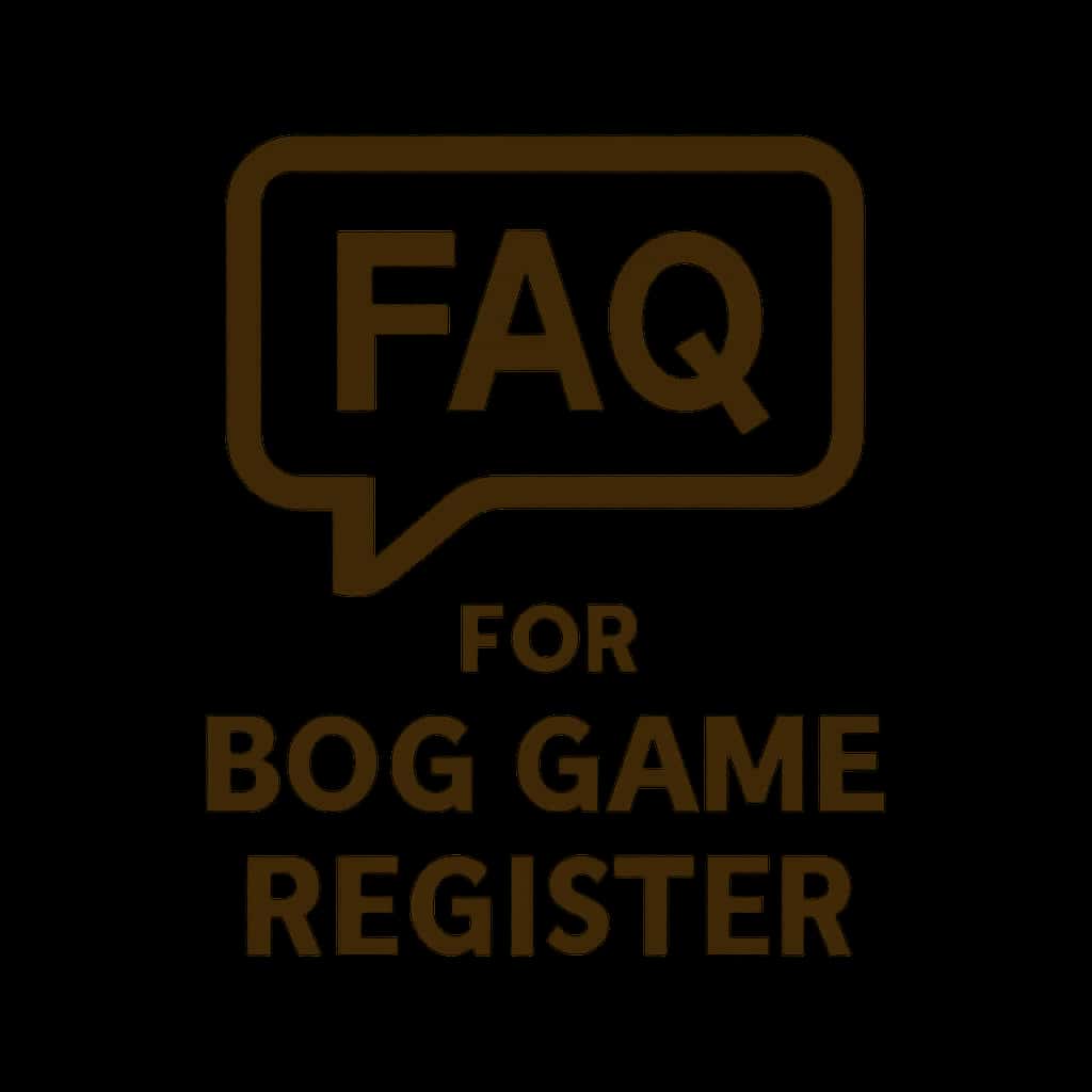 An icon signifying FAQ for BDG Game Register