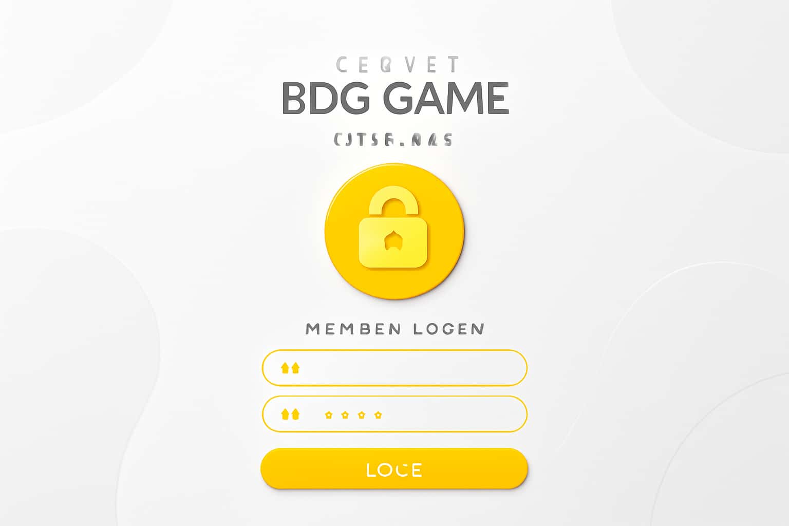Secure BDG Game Register Member Login Interface